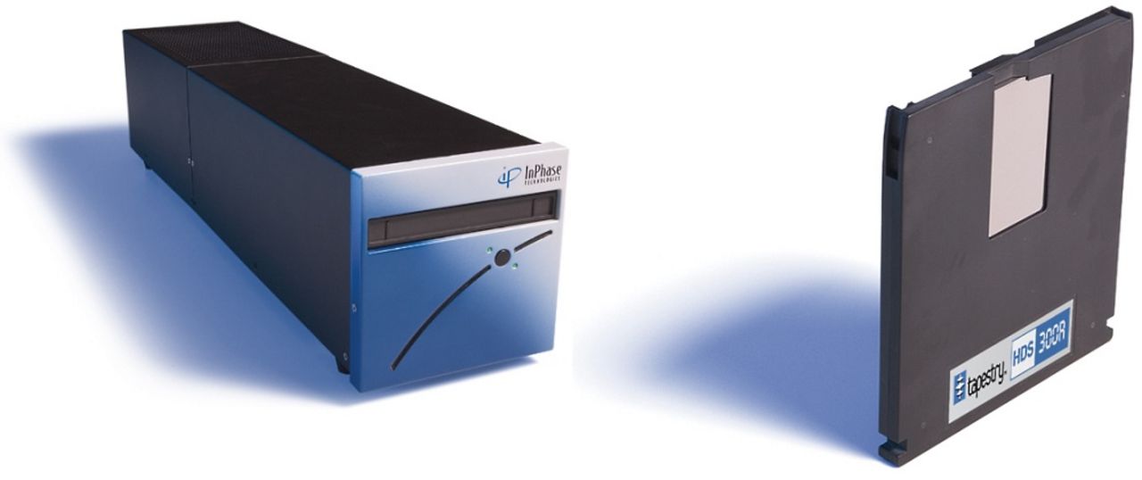 Lagra 300GB holografiskt