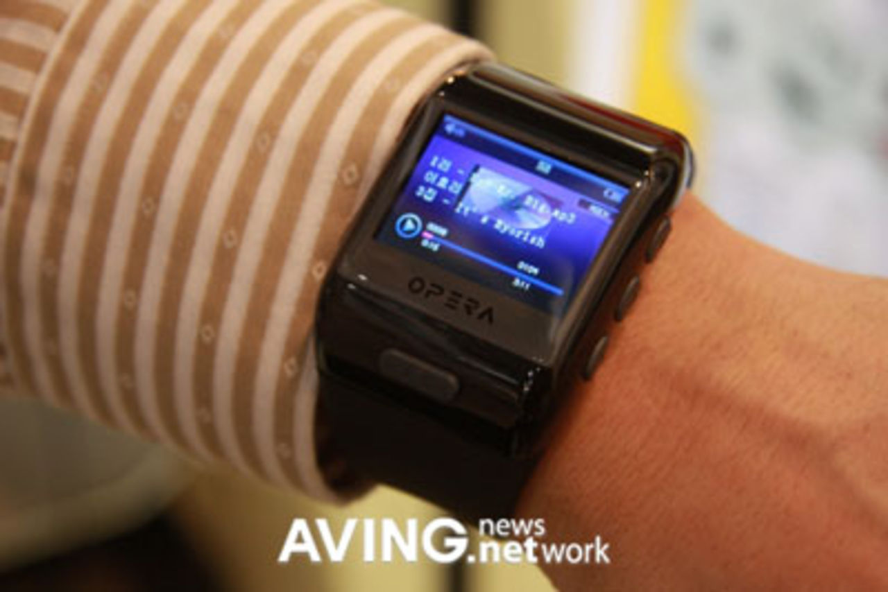 Klocka med MP4-spelare