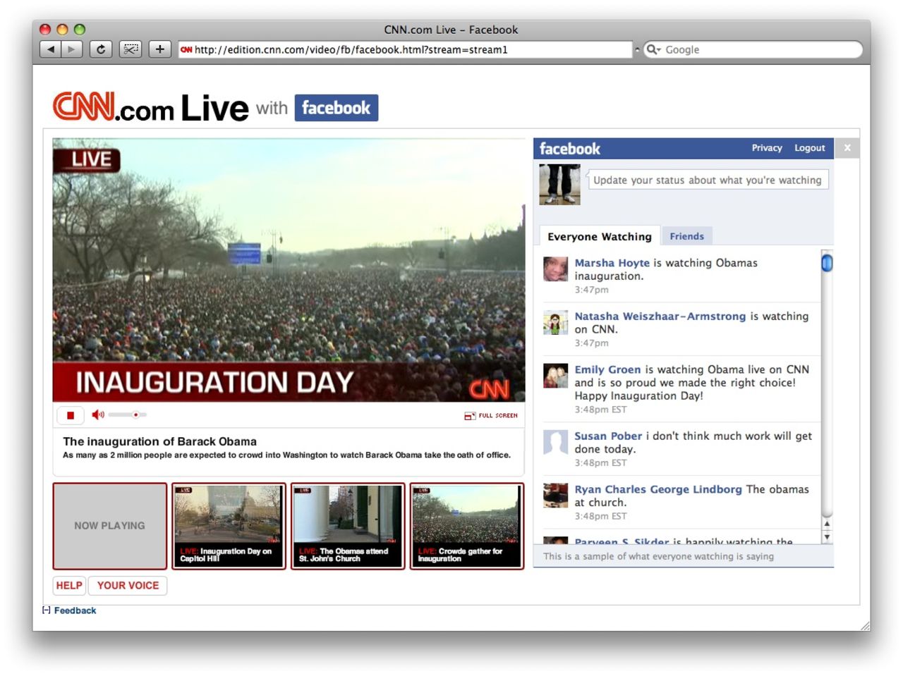CNN sände Obama via P2P