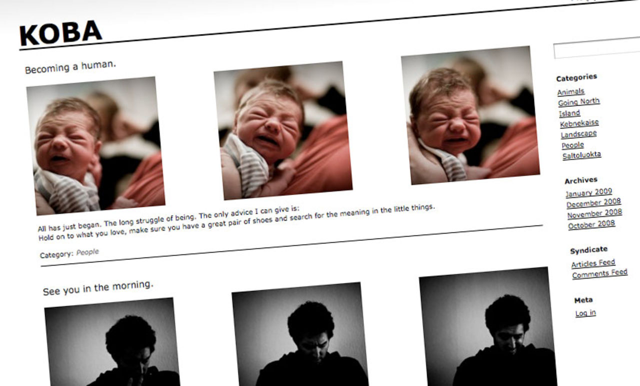 Fotografier och text