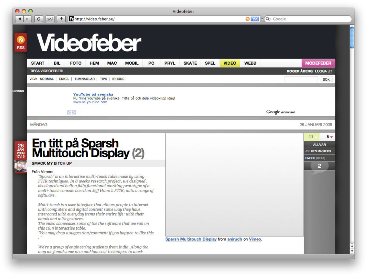 Klicka för att starta flash