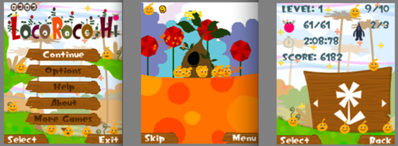 Loco Roco till mobiltelefoner