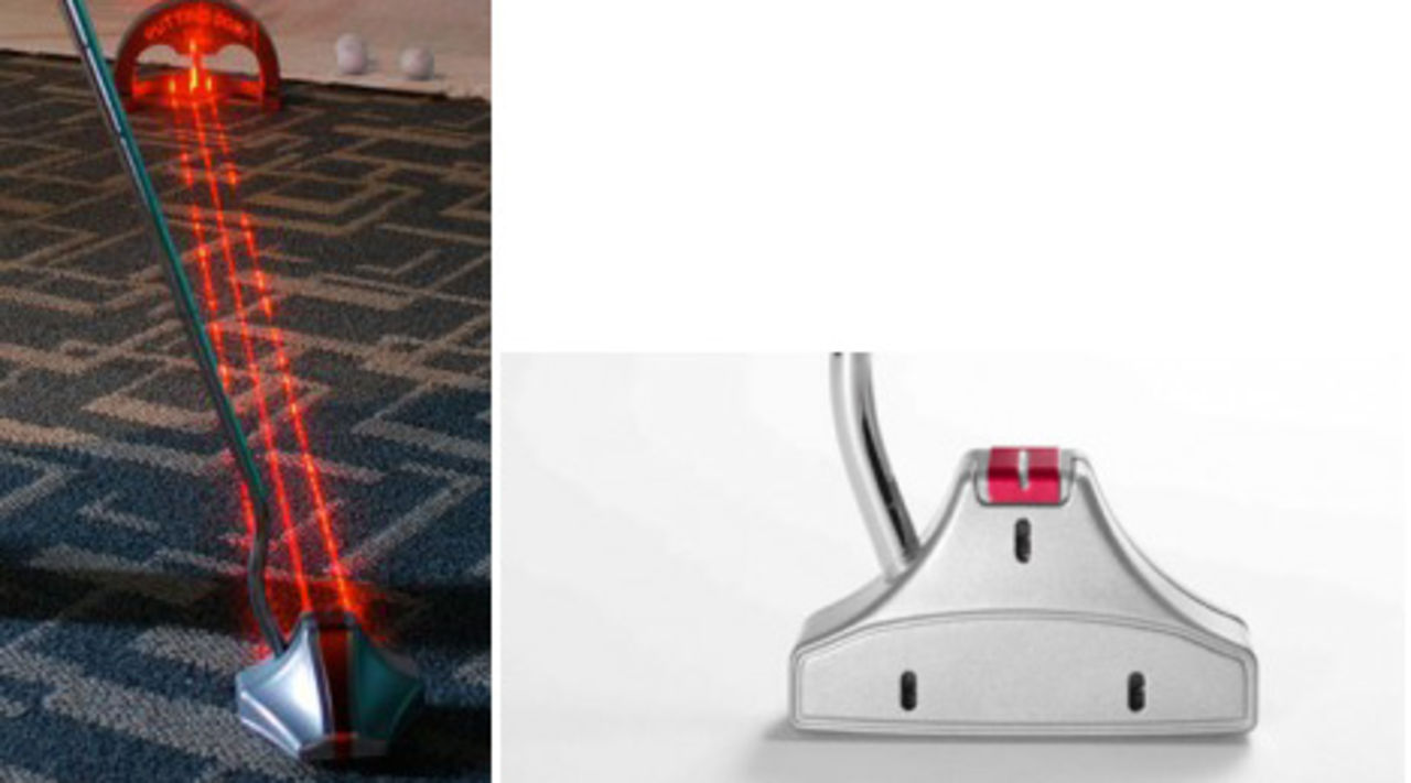 Golfklubba med laser