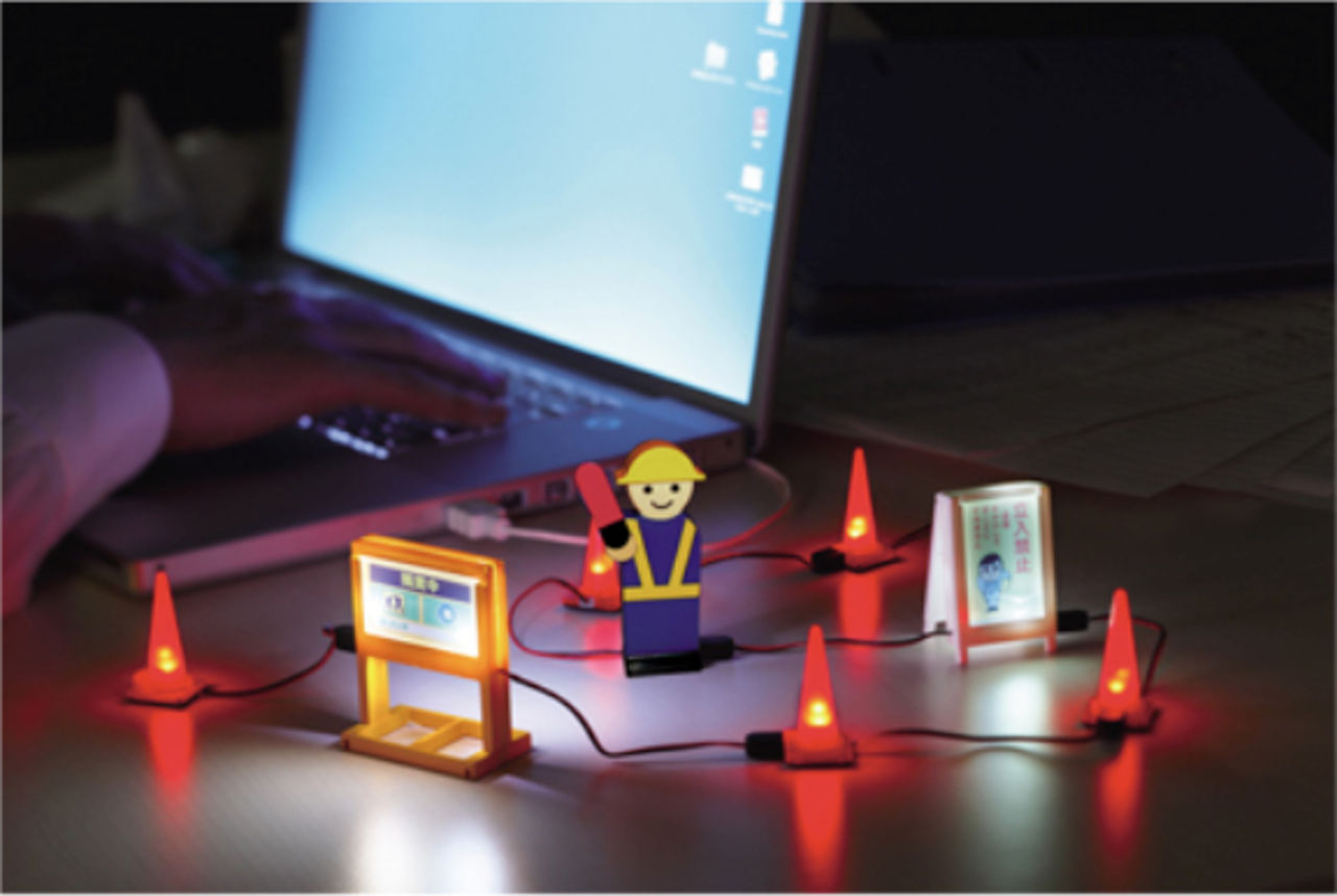 En vägarbetsplats på skrivbordet