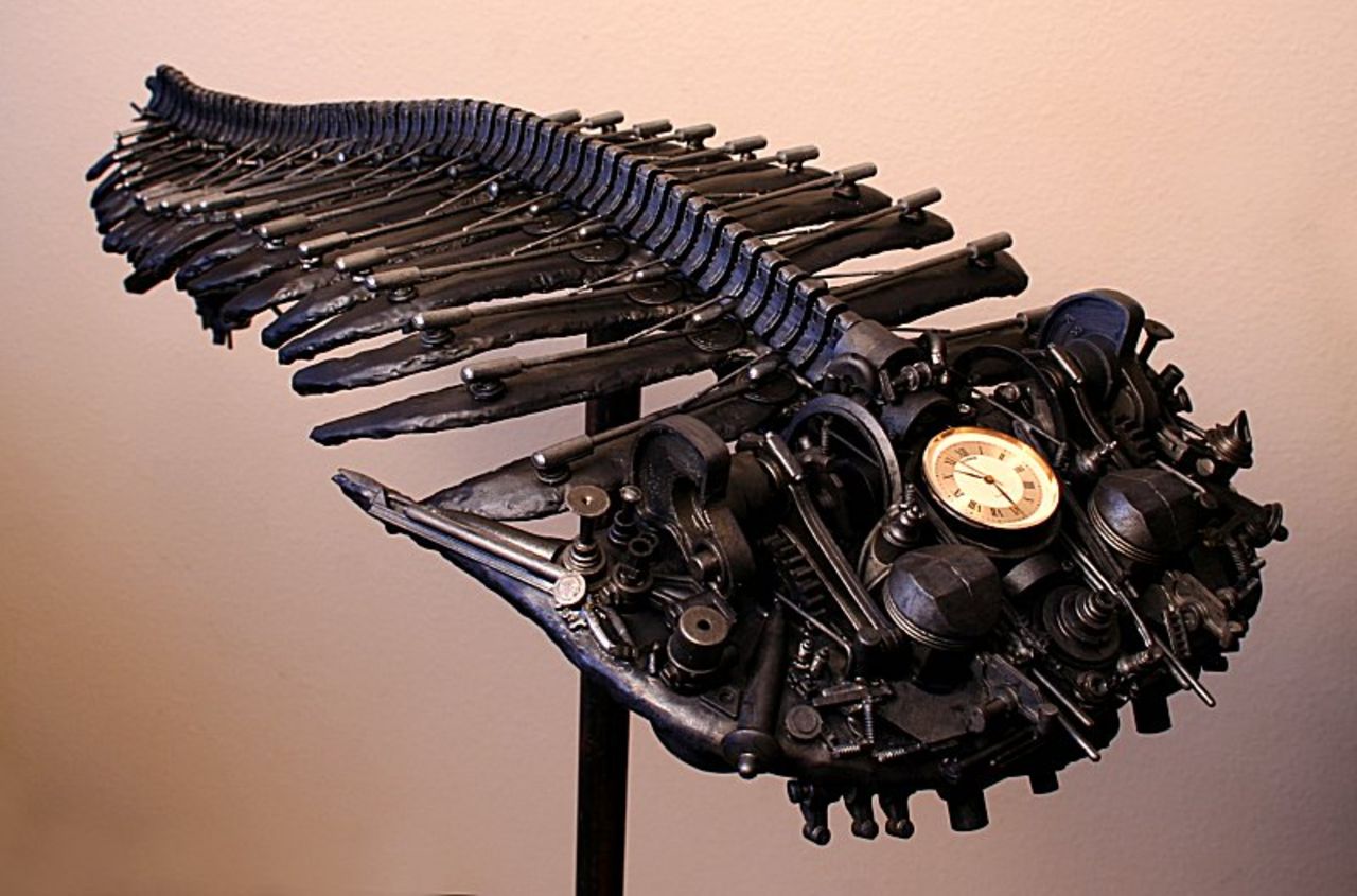 Udda steampunk-klocka