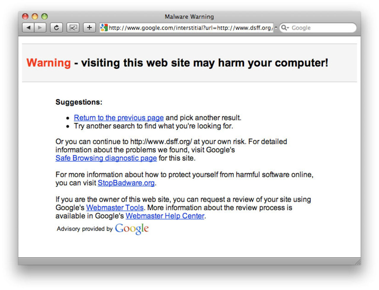 Allt på internet är farligt!