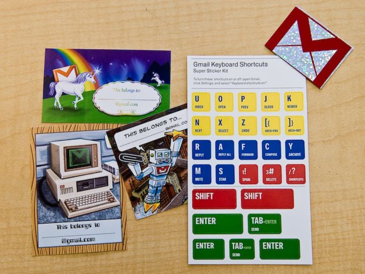 Gmail-klistermärken