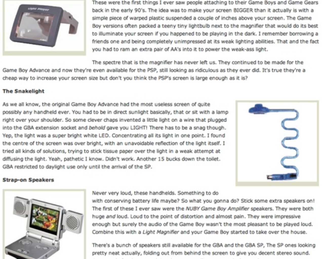 Modojo listar löjliga konsoltillbehör