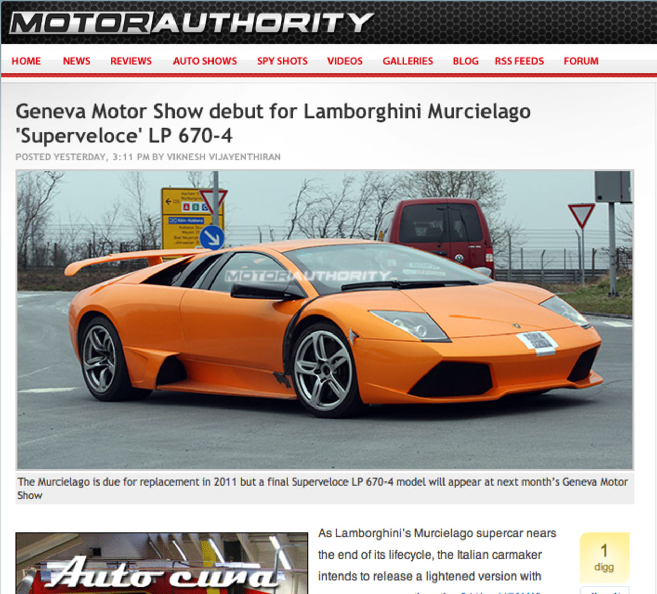 Murcielago LP 670-4 SV visas i Genève