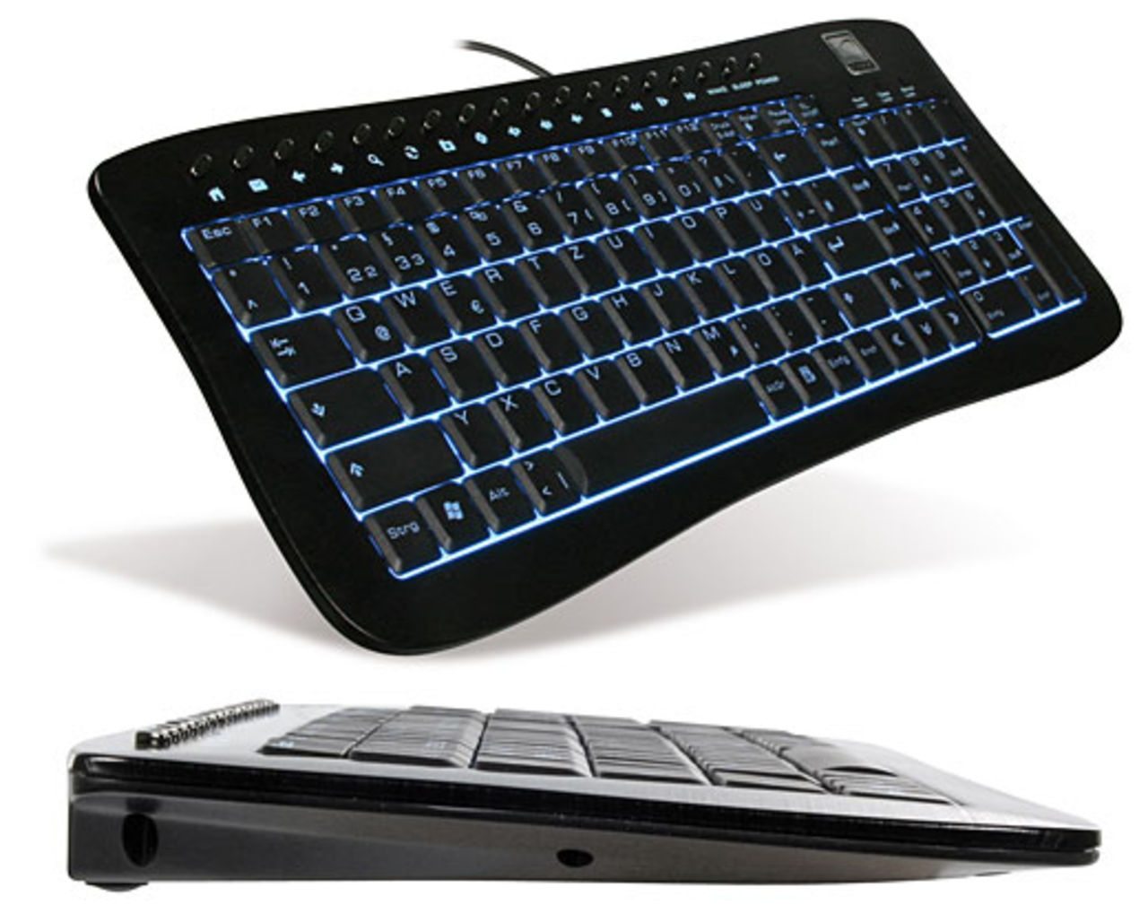 Ett tangentbord i aluminium