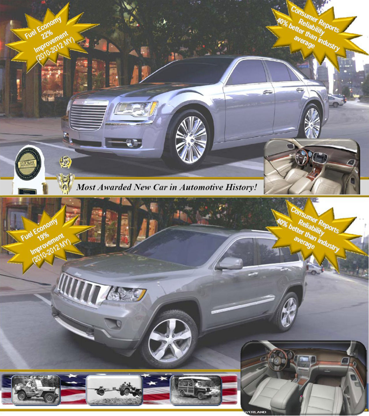 300 och Cherokee i ny upplaga