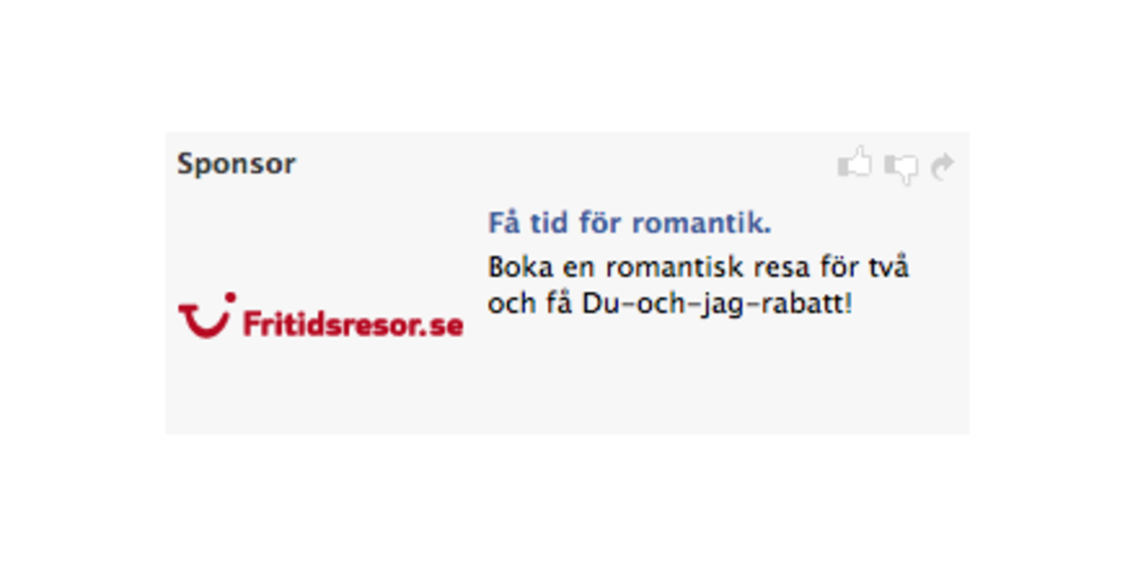 När man inte utnyttjar Facebook-annonsering på rätt sätt...