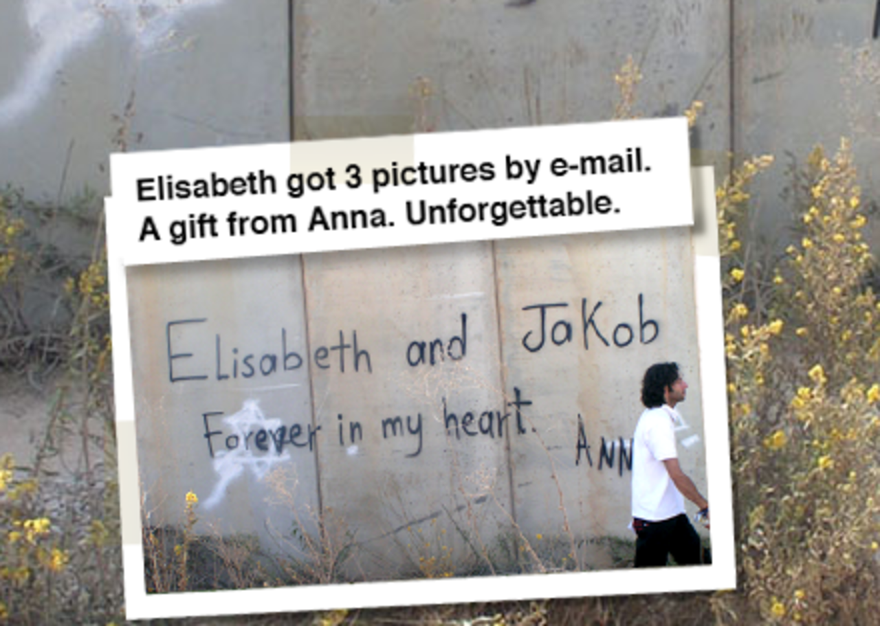 Spraymåla på palestina-muren