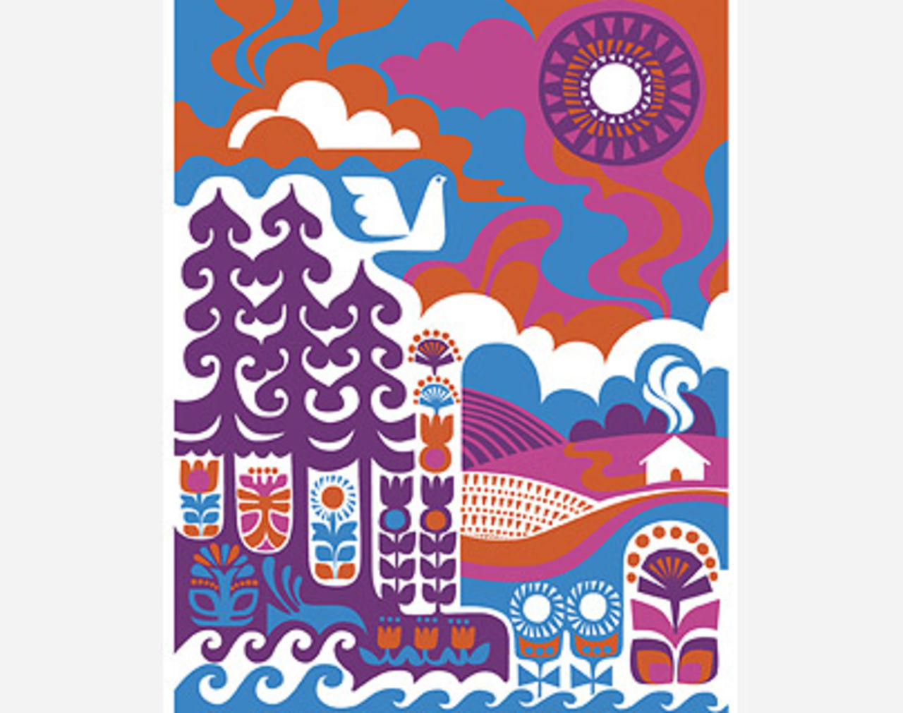 Färgglada vårtyger hos Marimekko