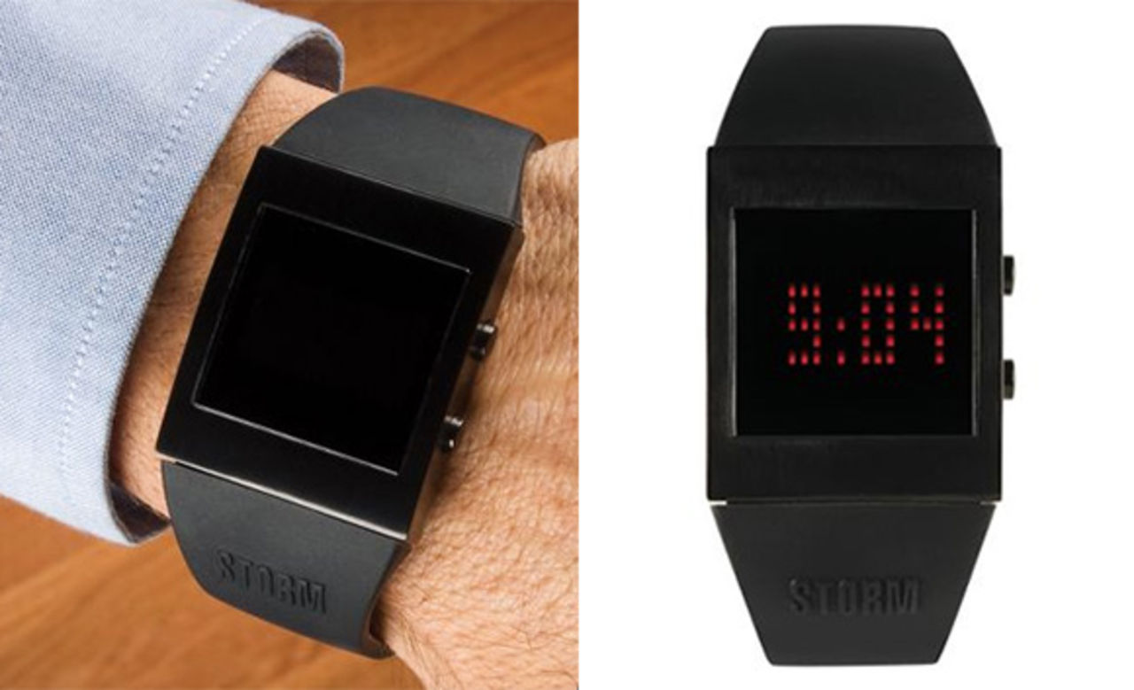 En svart härlig klocka