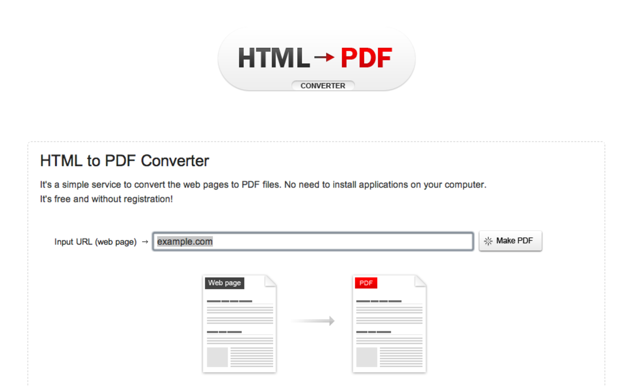 HTML to PDF Converter