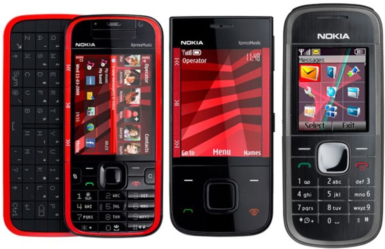 Tre nya musikmobiler från Nokia