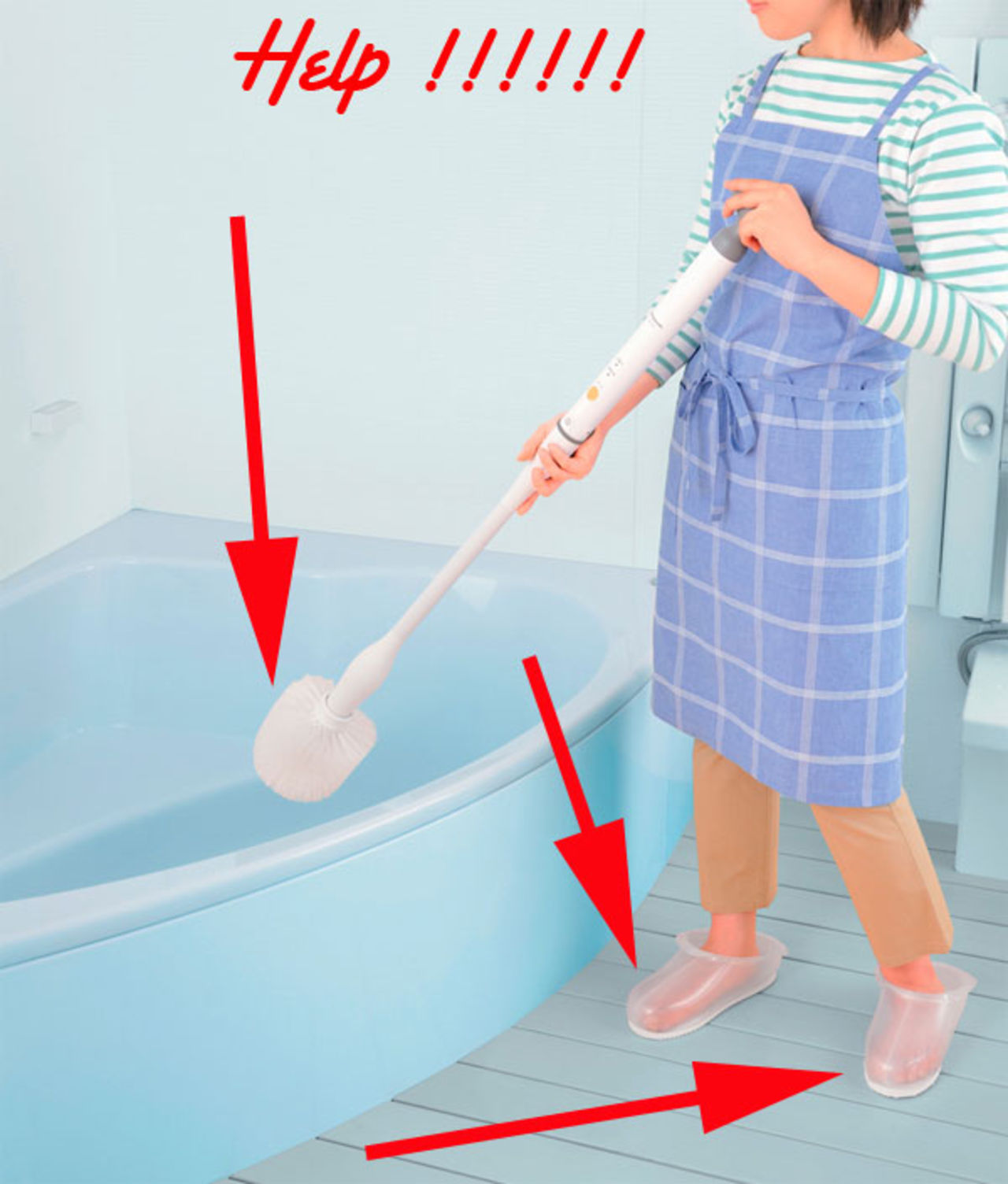 Elektrisk toalettborste modell stor