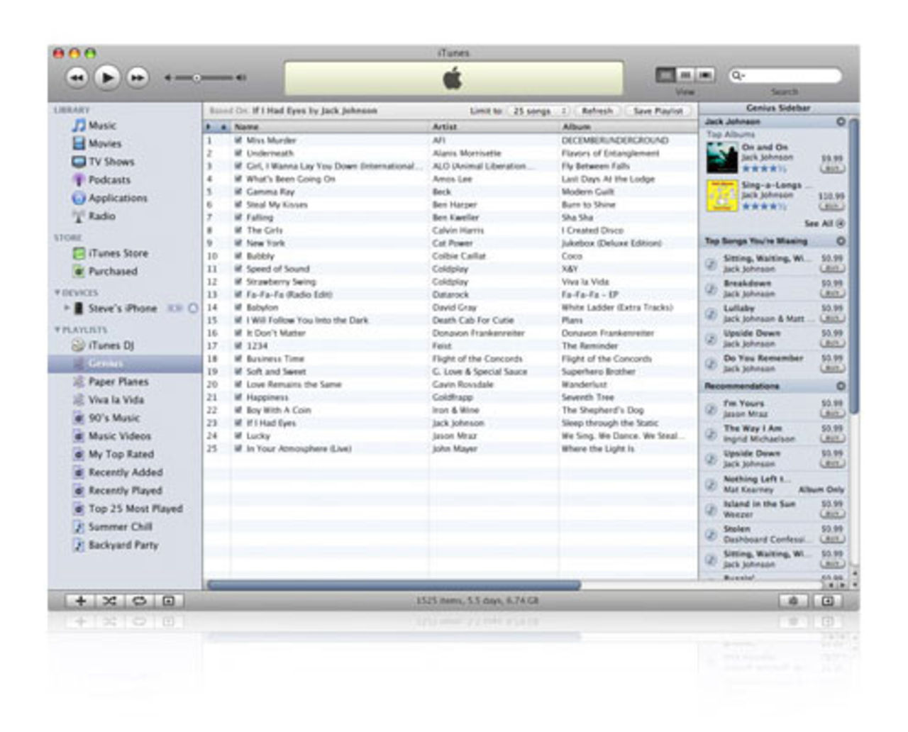 iTunes vandrar till 8.1