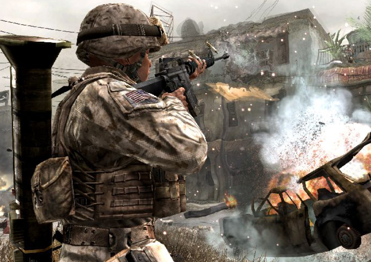 Mycket folk spelar Call of Duty 4