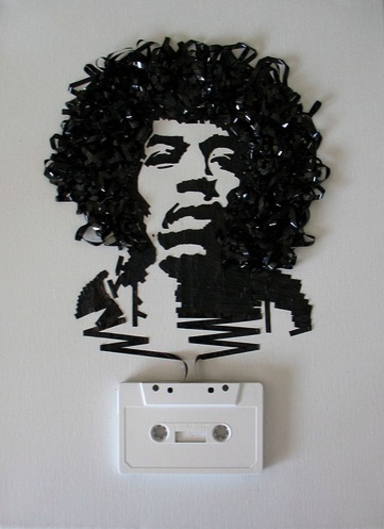 Tavlor med gamla kassettband