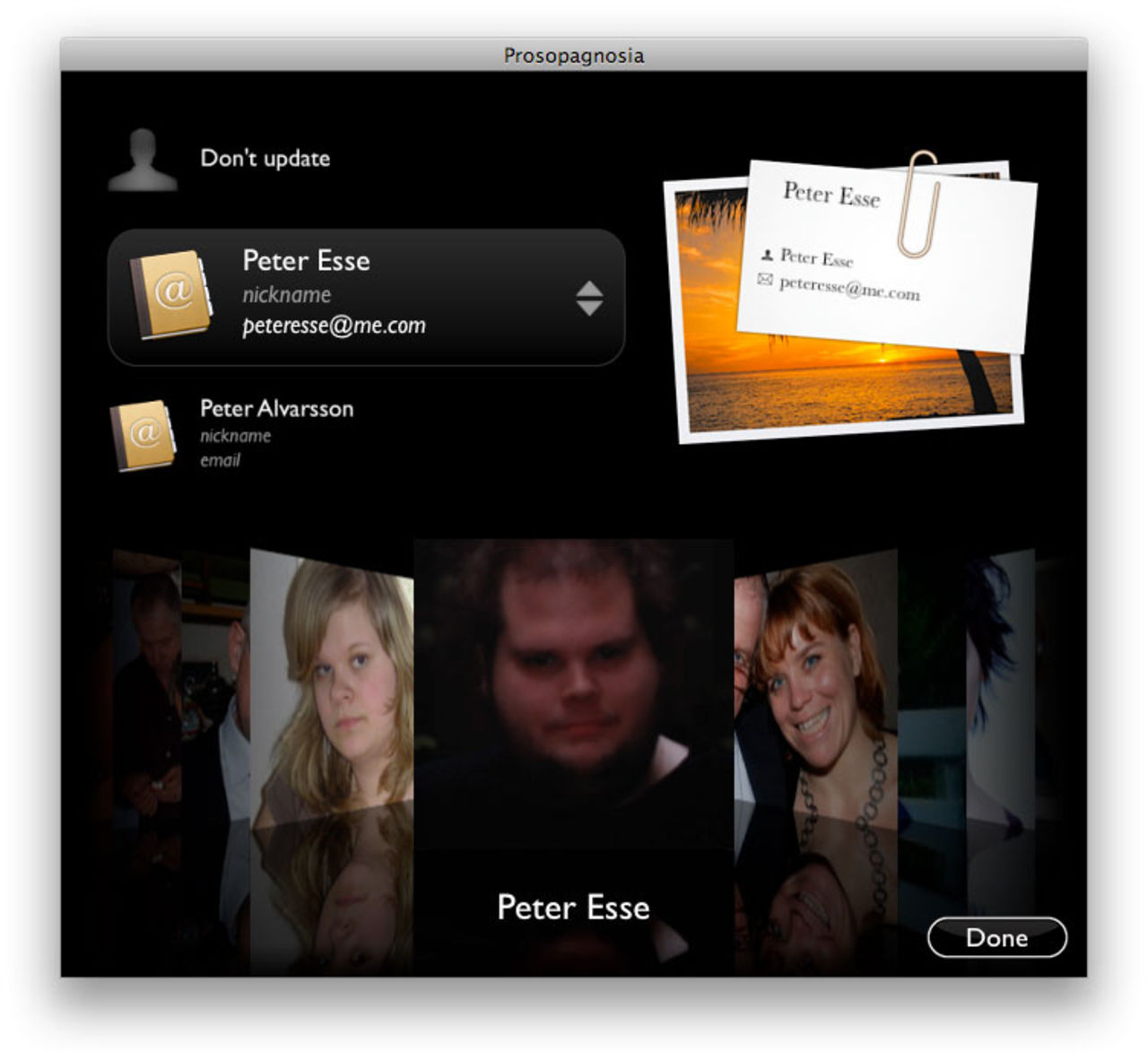 Prosopagnosia fixar iPhotos ansiktsblindhet